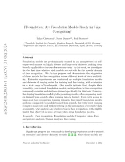 FRoundation: Are Foundation Models Ready for Face Recognition?