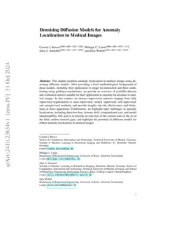 Denoising Diffusion Models for Anomaly Localization in Medical Images
