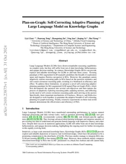 Plan-on-Graph: Self-Correcting Adaptive Planning of Large Language Model
  on Knowledge Graphs