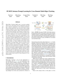 IP-MOT: Instance Prompt Learning for Cross-Domain Multi-Object Tracking