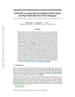 ImOV3D: Learning Open-Vocabulary Point Clouds 3D Object Detection from
  Only 2D Images