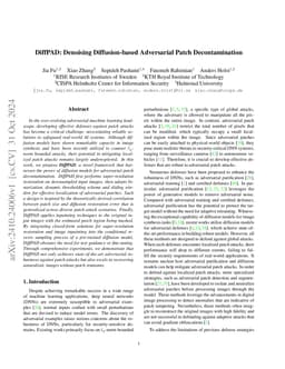 DiffPAD: Denoising Diffusion-based Adversarial Patch Decontamination