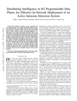 Distributing Intelligence in 6G Programmable Data Planes for Effective In-Network Intrusion Prevention
