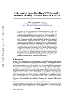 Understanding Generalizability of Diffusion Models Requires Rethinking
  the Hidden Gaussian Structure