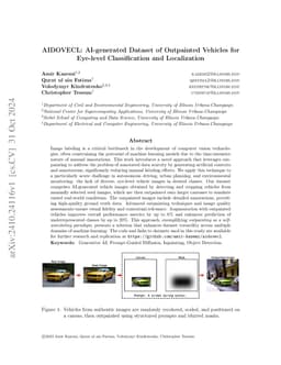 AIDOVECL: AI-generated Dataset of Outpainted Vehicles for Eye-level
  Classification and Localization