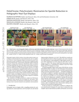 HoloChrome: Polychromatic Illumination for Speckle Reduction in
  Holographic Near-Eye Displays