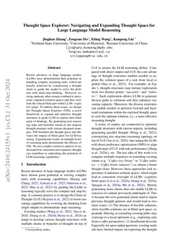 Blind Spot Navigation in LLM Reasoning with Thought Space Explorer