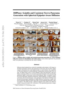 DiffPano: Scalable and Consistent Text to Panorama Generation with
  Spherical Epipolar-Aware Diffusion