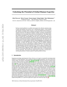 Unlocking the Potential of Global Human Expertise