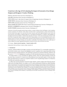 Creativity in the Age of AI: Evaluating the Impact of Generative AI on
  Design Outputs and Designers' Creative Thinking