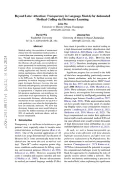 Beyond Label Attention: Transparency in Language Models for Automated Medical Coding via Dictionary Learning