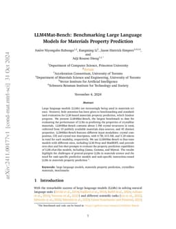 LLM4Mat-Bench: Benchmarking Large Language Models for Materials Property
  Prediction