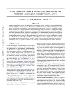 Space for Improvement: Navigating the Design Space for Federated
  Learning in Satellite Constellations