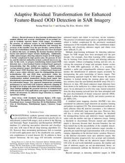 Adaptive Residual Transformation for Enhanced Feature-Based OOD
  Detection in SAR Imagery