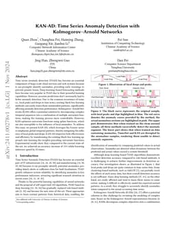 KAN-AD: Time Series Anomaly Detection with Kolmogorov-Arnold Networks