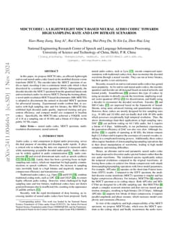 MDCTCodec: A Lightweight MDCT-based Neural Audio Codec towards High
  Sampling Rate and Low Bitrate Scenarios