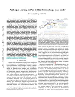 PlanScope: Learning to Plan Within Decision Scope Does Matter