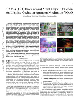 LAM-YOLO: Drones-based Small Object Detection on Lighting-Occlusion
  Attention Mechanism YOLO