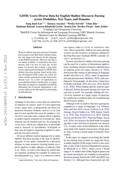 GDTB: Genre Diverse Data for English Shallow Discourse Parsing across
  Modalities, Text Types, and Domains
