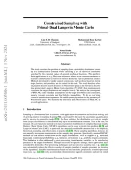 Constrained Sampling with Primal-Dual Langevin Monte Carlo