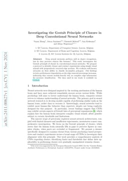 Investigating the Gestalt Principle of Closure in Deep Convolutional
  Neural Networks