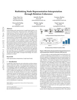 Rethinking Node Representation Interpretation through Relation Coherence