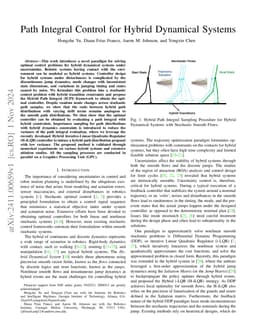 Path Integral Control for Hybrid Dynamical Systems