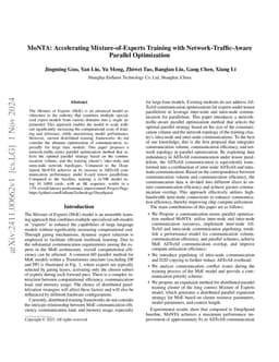 MoNTA: Accelerating Mixture-of-Experts Training with
  Network-Traffc-Aware Parallel Optimization