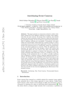 Autobiasing Event Cameras