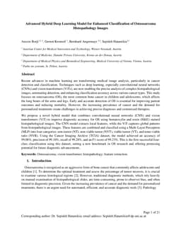 Advanced Hybrid Deep Learning Model for Enhanced Classification of
  Osteosarcoma Histopathology Images