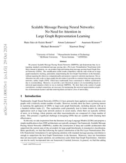Scalable Message Passing Neural Networks: No Need for Attention in Large
  Graph Representation Learning