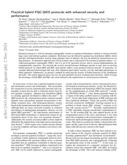 Practical hybrid PQC-QKD protocols with enhanced security and
  performance