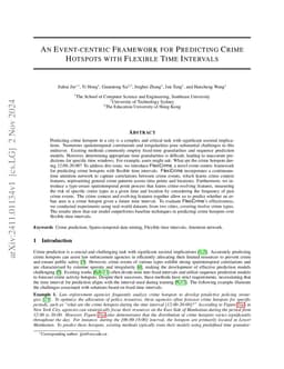 An Event-centric Framework for Predicting Crime Hotspots with Flexible
  Time Intervals