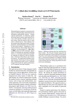 $B^4$: A Black-Box Scrubbing Attack on LLM Watermarks