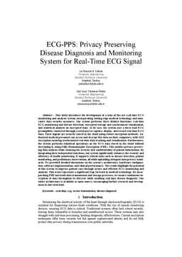 ECG-PPS: Privacy Preserving Disease Diagnosis and Monitoring System for
  Real-Time ECG Signal