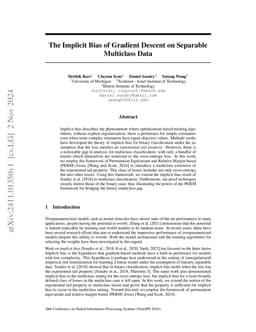 The Implicit Bias of Gradient Descent on Separable Multiclass Data