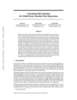 Activating Self-Attention for Multi-Scene Absolute Pose Regression