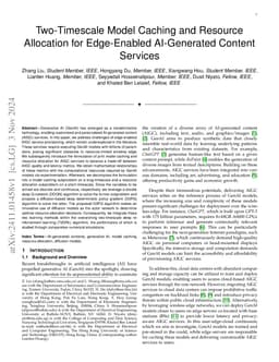 Two-Timescale Model Caching and Resource Allocation for Edge-Enabled
  AI-Generated Content Services