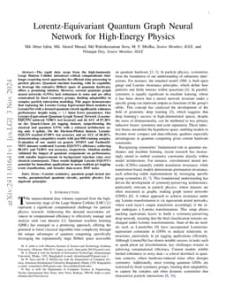 Lorentz-Equivariant Quantum Graph Neural Network for High-Energy Physics