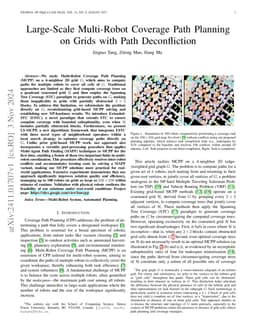 Large-Scale Multi-Robot Coverage Path Planning on Grids with Path
  Deconfliction