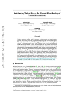 Rethinking Weight Decay for Robust Fine-Tuning of Foundation Models