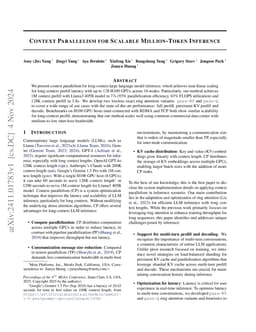 Context Parallelism for Scalable Million-Token Inference