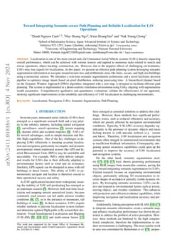 Toward Integrating Semantic-aware Path Planning and Reliable
  Localization for UAV Operations