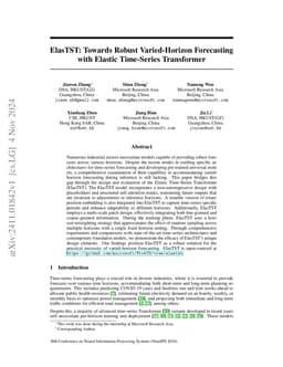 ElasTST: Towards Robust Varied-Horizon Forecasting with Elastic
  Time-Series Transformer