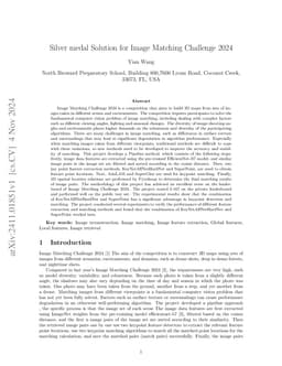 Silver medal Solution for Image Matching Challenge 2024