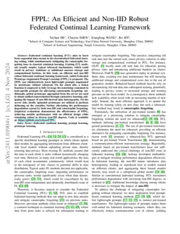 FPPL: An Efficient and Non-IID Robust Federated Continual Learning
  Framework