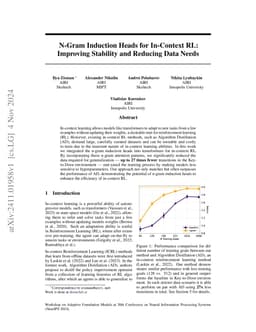 N-Gram Induction Heads for In-Context RL: Improving Stability and Reducing Data Needs