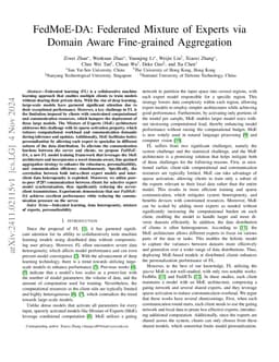 FedMoE-DA: Federated Mixture of Experts via Domain Aware Fine-grained
  Aggregation