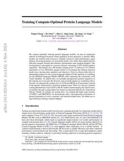 Training Compute-Optimal Protein Language Models