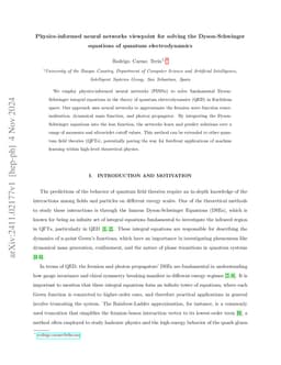 Physics-informed neural networks viewpoint for solving the Dyson-Schwinger equations of quantum electrodynamics